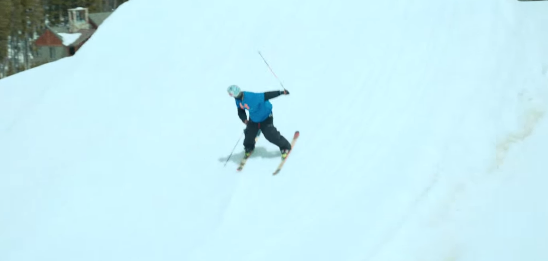 How to ski backwards